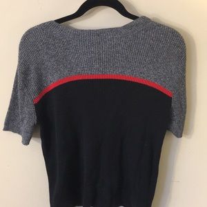 LIZ CLAIBORNE COLOR BLOCKED SHIRT SIZE L